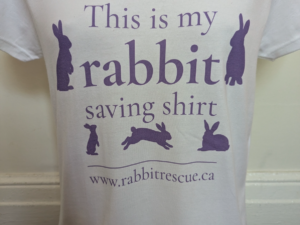 "This is My Rabbit Saving Shirt" Ladies V-Neck