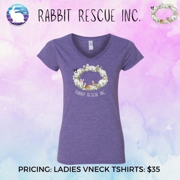 Ring of Bunnies – Ladies V-Neck