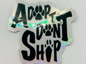 Adopt Don't Shop Text Sticker