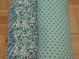 Flowers/ Green Dots - Bunny Flop Bed