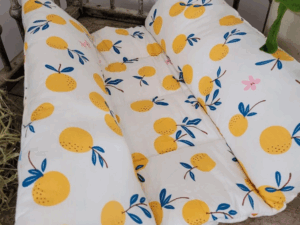 Oranges/Hearts Bunny Flop Bed