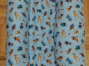 Blue Forest Animals - Bunny Flop Bed